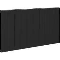 Eastbrook Vesima horizontale aluminium verwarming 60x80,3cm Mat zwart 1056 watt