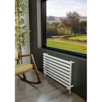 Eastbrook Tunstall handdoek verwarming 120x50cm Mat wit 656 watt