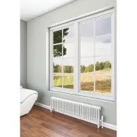 Eastbrook Rivassa 2 koloms verwarming 30x137,3cm Wit 1067 watt