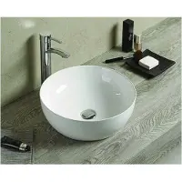 Lambini Designs Pisa waskom keramiek 40cm wit glans