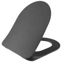 SaniGoods Alpha soft-close toiletzitting mat antraciet