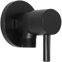 Saniclear Nero hoek stopkraan 1/2 x 1/2'' zwart