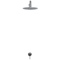 Sento Stainless Beldeaux 2000 RVS regendouche met mengkraan
