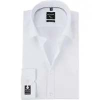 Olymp No. Six Super Slim Overhemd ML6 (vanaf 68 CM) wit