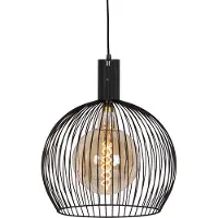 Eth Wire hanglamp 40cm 1x E27 zwart
