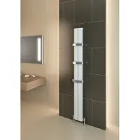 Eastbrook Berlini verticale aluminium radiator 180x18,5cm Mat wit 632 watt