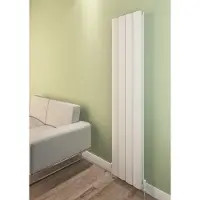 Eastbrook Guardia verticale aluminium radiator 180x28cm Mat wit 1368 watt
