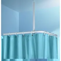 Kleine wolke Douchegordijnstangsteun 60 cm chroomkleurig