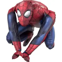 Boland Traciks ballon Spider man jongens 38 cm folie blauw/rood