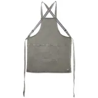 Dutchdeluxes Schort Dutchdeluxes Suspender Serie Apron Grey Green