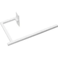 Vasco Beams handdoekbeugel - 24cm - wit structuurlak S600 118370000000600