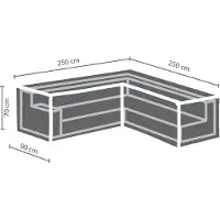Winza | Loungesethoes Premium 250/90 x 250/90 x 70 cm