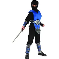 Vegaoo Blauw ninja pak voor jongens