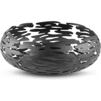 Alessi Barknest ronde mand zwart