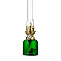Karlskrona Lampfabrik Koholmen Kerosinelamp Groen - Paraffine- & olielampen Messing Green - N243G