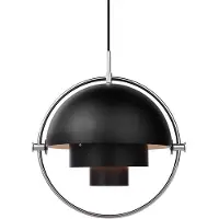 Gubi Hanglampe , Multi-Lite, dimbare, Zwart, Woonkamer, Metaal, Designer