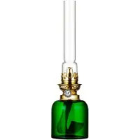 Karlskrona Lampfabrik Skeppsholmen paraffine-lamp groen