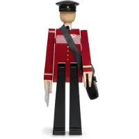 Kay bojesen Houten figuur - Postbode - 20 cm - Zwart/Rood - - OneSize - Decoraties