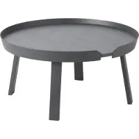 Muuto Around tafel groot antraciet (grijs)
