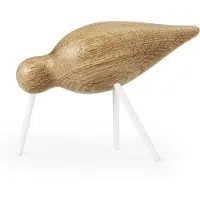 Normann Copenhagen Shorebird eikenhout-wit middel