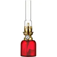 Karlskrona Lampfabrik Koholmen Kerosene Lamp - Paraffine- & olielampen Messing Ruby Red - N243R