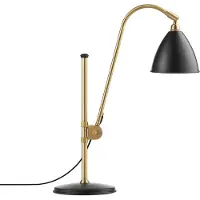 Gubi Bestlite BL1 tafellamp houtskool zwart-messing