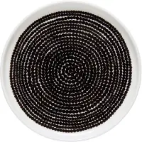Marimekko Räsymatto bord Ø 13,5 cm zwart-wit