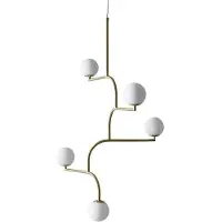 Pholc Hanglampe , Goud / Messing, Woonkamer, Metaal