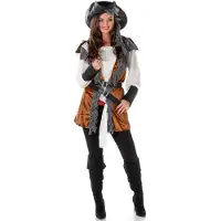 Vegaoo Traditioneel piraten kostuum voor vrouwen