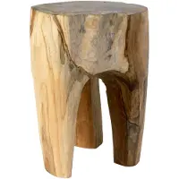 Nordal Teak houten kruk - naturel