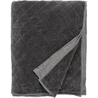 Nordal A/S Fluwelen dekbed, sprei, donkergrijs
