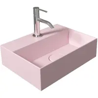 Salenzi Spy Fontein met clickwaste 40x30 cm mat roze