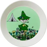 Arabia Snusmumriken bord groen