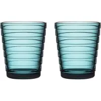 Iittala Aino Aalto Glas - 22cl - Zeeblauw - 2 stuks