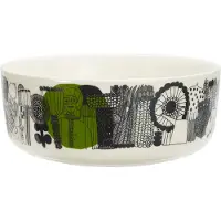 Marimekko Siirtolapuutarha serveerschaal 1,5 l. zwart-groen
