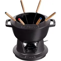 Staub Fondueset 20cm - zwart