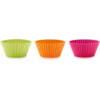 Lékué Bakvorm - Muffins - ø 7 cm - Set van 12 - Siliconen - Mixed