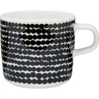 Marimekko Räsymatto koffiekop 20 cl zwart-wit