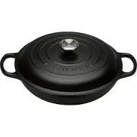 Le Creuset Campagnard Lage Braadpan 30 cm Mat Zwart