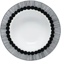 Marimekko Oiva/siirtolapuutarha Diep Bord 20 Cm - Diepe borden Steengoed Black - 51500149