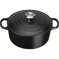 Le Creuset Signature Ronde Braadpan 24 cm Mat Zwart