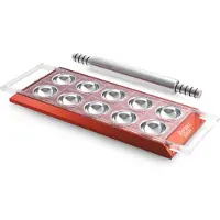 Marcato Ravioli Maker met Deegroller - Rood - 10 Vaks
