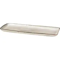 Broste Copenhagen Nordic Plate 12,5x35 Cm - Schalen Steengoed Sand - 14533036