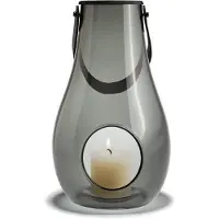 Holmegaard Design With Light Lantern 29 Cm Smoke - Kandelaars Mondgeblazen Glas Grey - 4343536