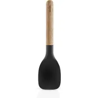 Eva Solo - Nordic Kitchen Keukentool Opscheplepel Groot - Zwart - Hout - Siliconen