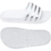 Adidas Strand-/badschoen 'Adilette Aqua' zilver / wit