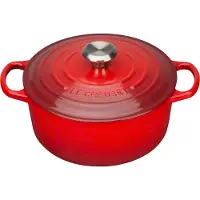 Le Creuset Gietijzeren Ronde Braadpan Kersenrood 24cm 4,2l