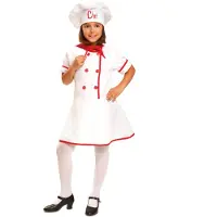 MOM Chef Kok Kostuum Elena Kind - 3-4 Jaar