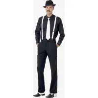 Smiffys Gangster maffia set (wit en zwart)