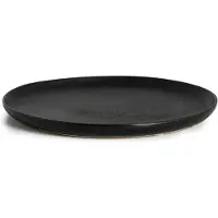 By On Raw Black bord Ø 20 cm Zwart